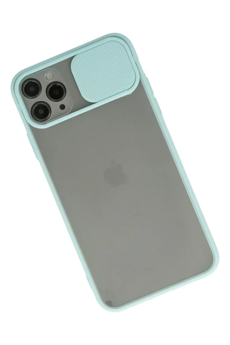 Apple iPhone 11 Pro Kılıf Palm Buzlu Kamera Sürgülü Silikon - Turkuaz Apple iPhone 11 Pro Kılıf Palm Buzlu Kamera Sürgülü Silikon - Turkuaz