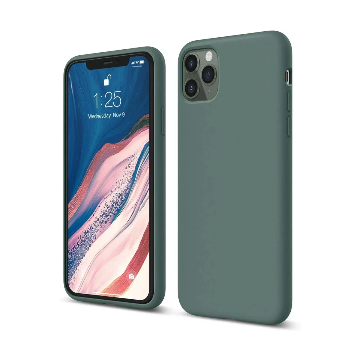 Apple iPhone 11 Pro Kılıf First Silikon - Koyu Yeşil Apple iPhone 11 Pro Kılıf First Silikon - Koyu Yeşil