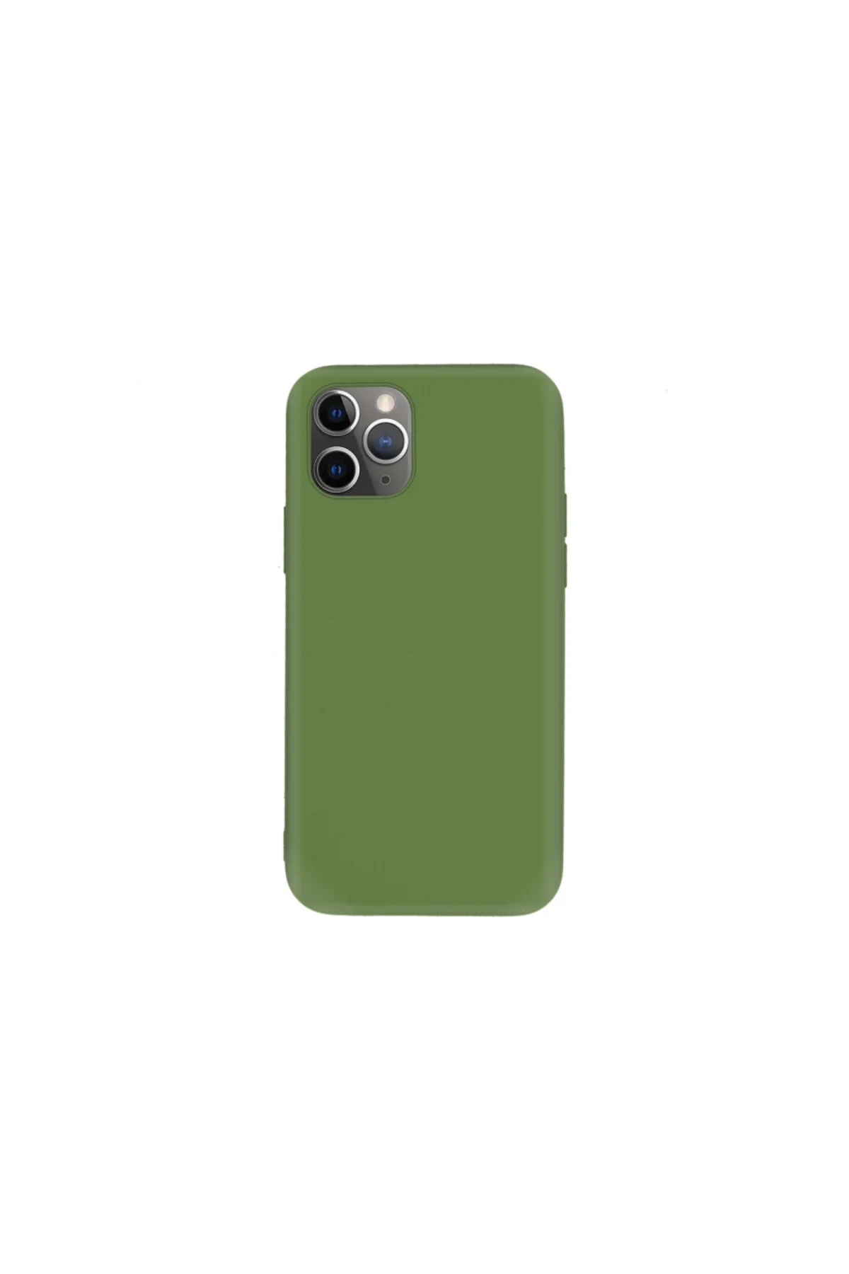 Apple iPhone 11 Pro Max İnce Mat Silikon Kılıf Yeşil