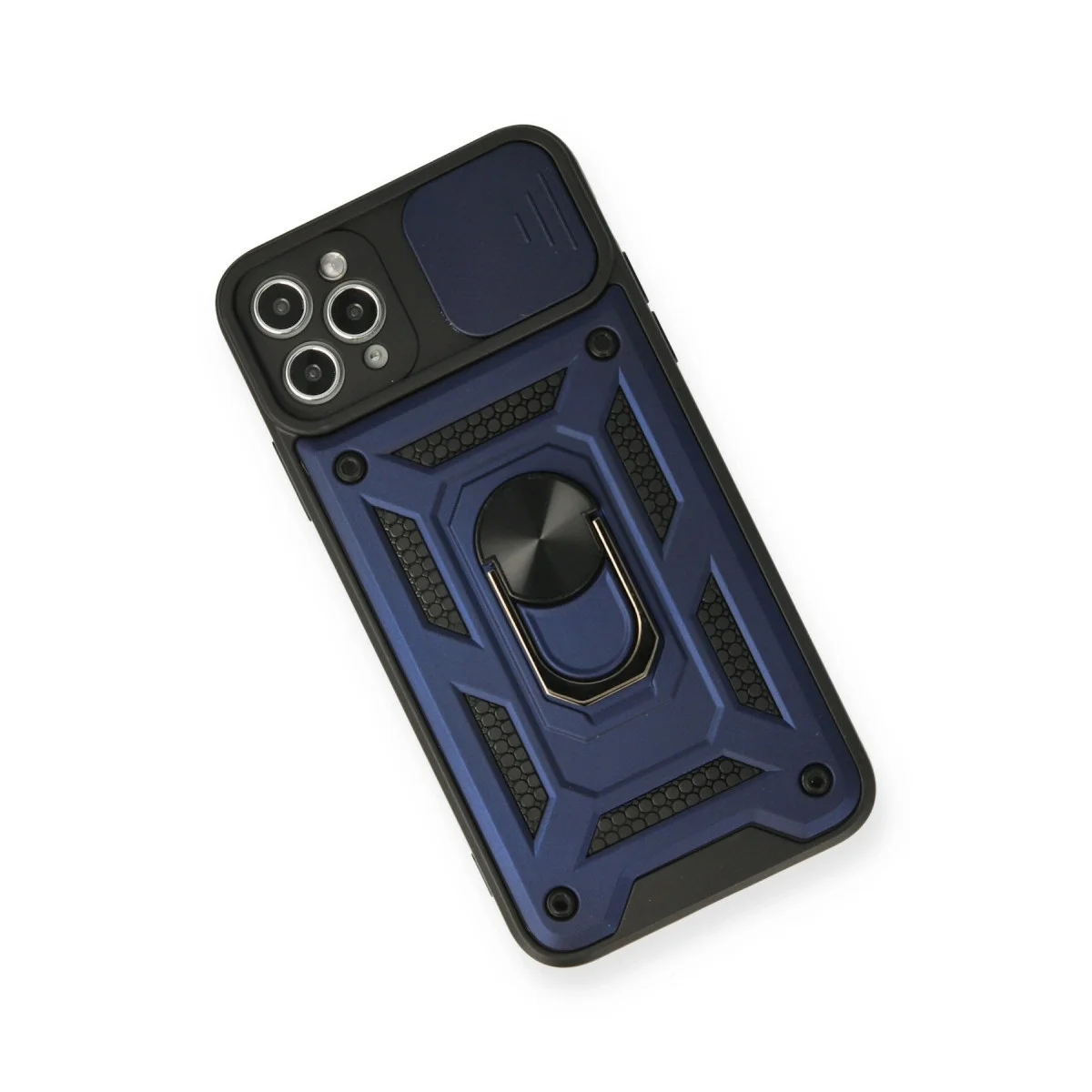 Apple İphone 11 Pro Kılıf Pars Lens Yüzüklü Silikon - Lacivert Apple İphone 11 Pro Kılıf Pars Lens Yüzüklü Silikon - Lacivert