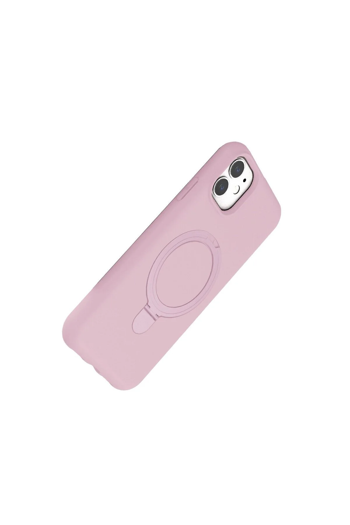 Apple İphone 11 Regal Magsafe Standlı Kapak - Açık Pembe Apple İphone 11 Regal Magsafe Standlı Kapak - Açık Pembe