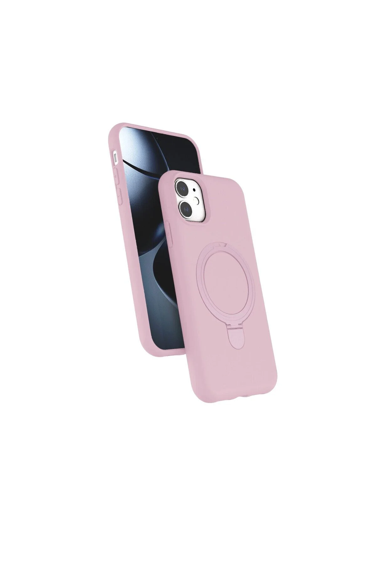 Apple İphone 11 Regal Magsafe Standlı Kapak - Açık Pembe Apple İphone 11 Regal Magsafe Standlı Kapak - Açık Pembe