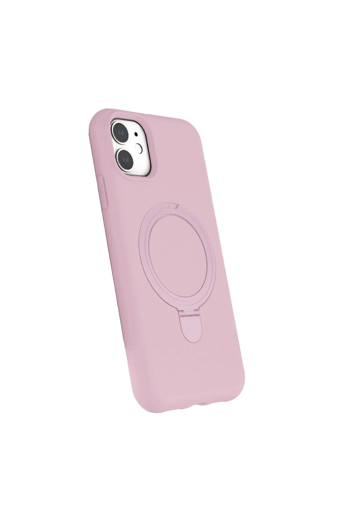 Apple İphone 11 Regal Magsafe Standlı Kapak - Açık Pembe Apple İphone 11 Regal Magsafe Standlı Kapak - Açık Pembe