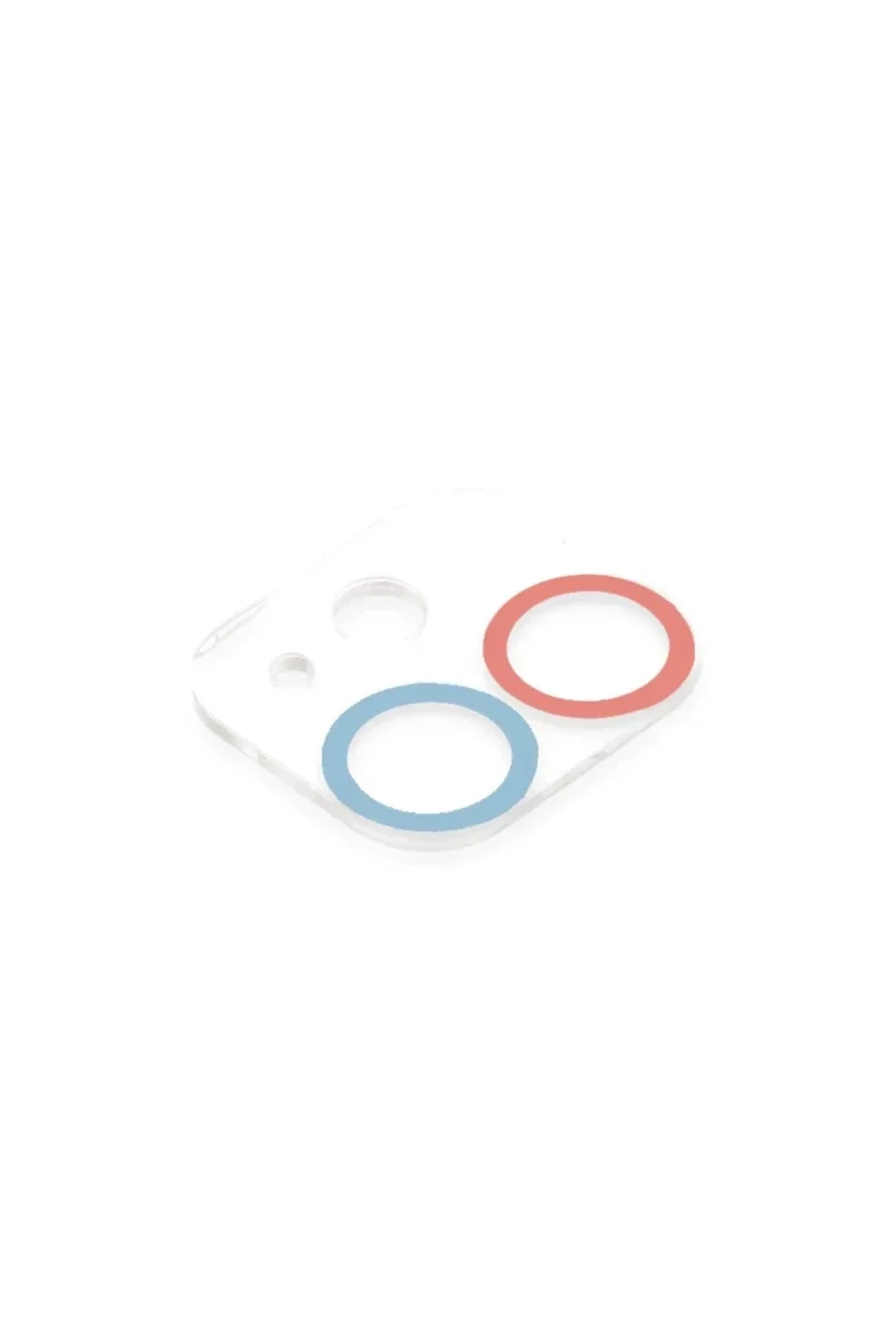 Apple iPhone 11 Renkli Kamera Lens Koruma Cam - Pembe-Mavi Apple iPhone 11 Renkli Kamera Lens Koruma Cam - Pembe-Mavi