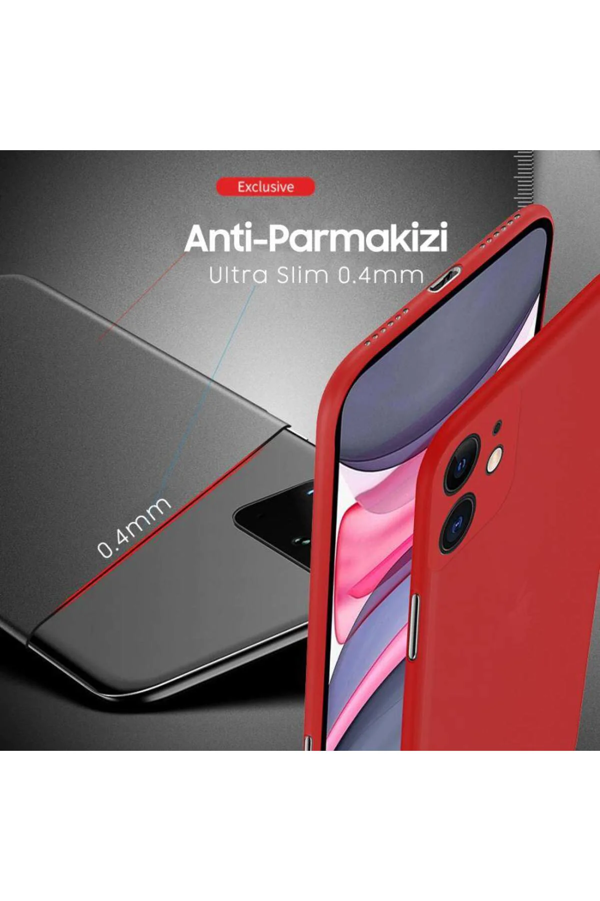 Apple iPhone 11 Ultra Slim Lüx Kılıf Siyah