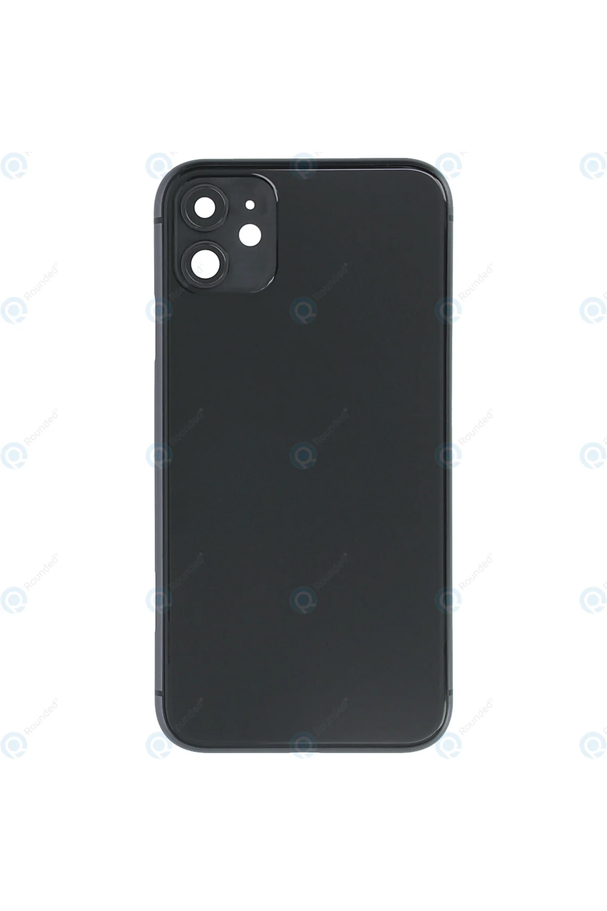 Apple iPhone 11 Uyumlu Logolu, Cam Arka Pil Kapağı - LENS HARİÇ Siyah Apple iPhone 11 Uyumlu Logolu, Cam Arka Pil Kapağı - LENS HARİÇ Siyah