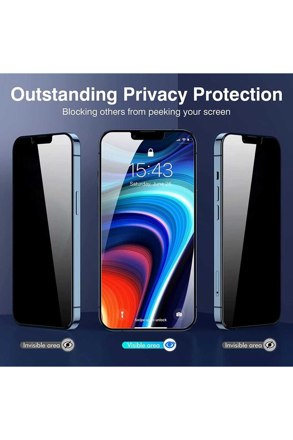 Apple Iphone 11 / Xr Uyumlu Tam Kapatan Gizli Parlak Hayalet Priv