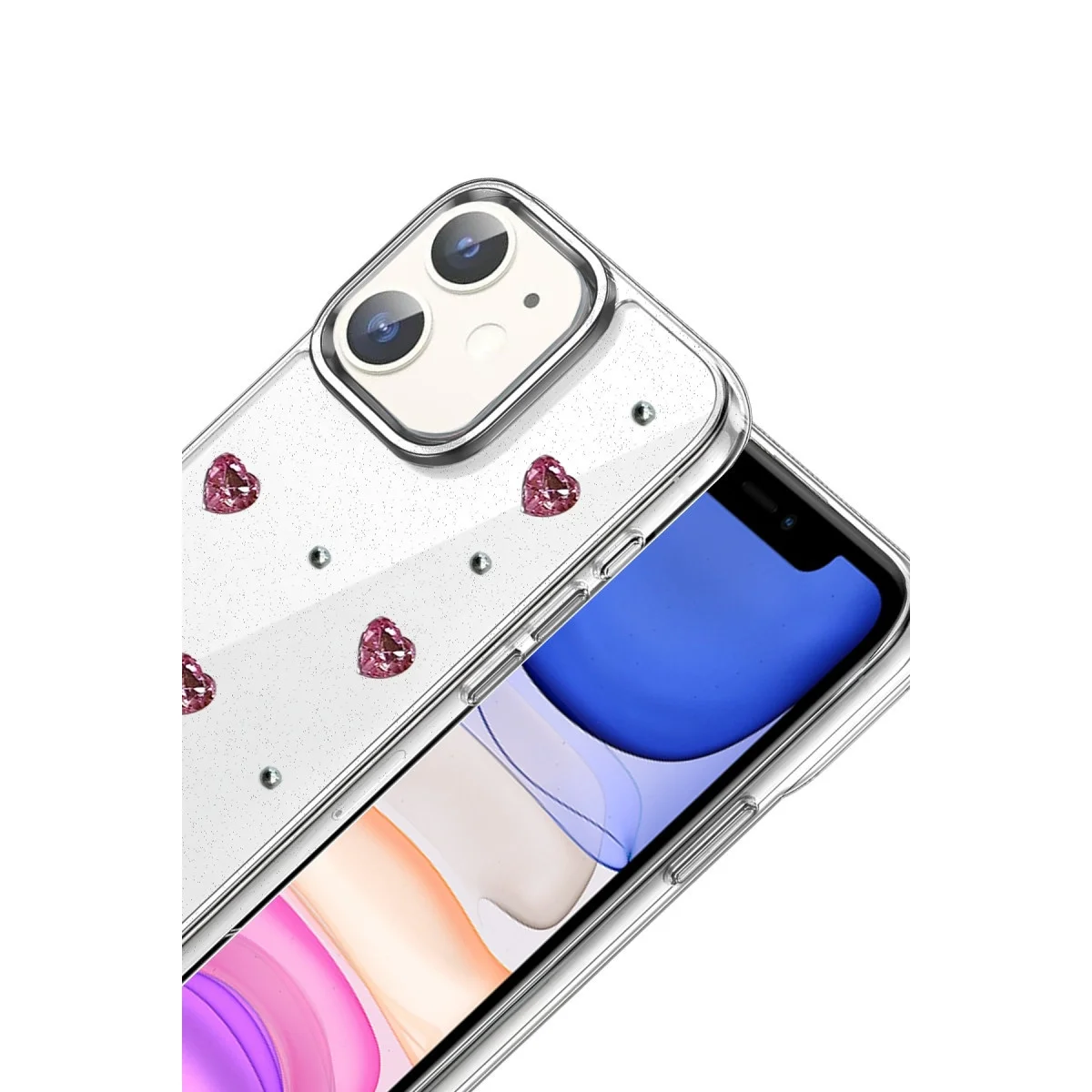 Apple İphone 12 Fiyonk Desenli Kapak - Desen 3 Apple İphone 12 Fiyonk Desenli Kapak - Desen 3