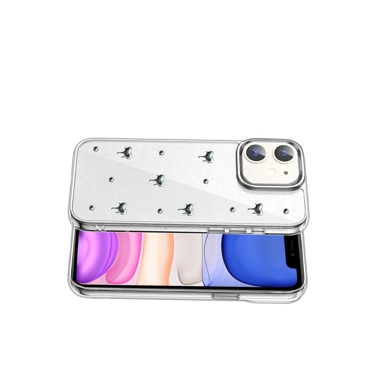 Apple İphone 12 Fiyonk Desenli Kapak - Desen 1 Apple İphone 12 Fiyonk Desenli Kapak - Desen 1
