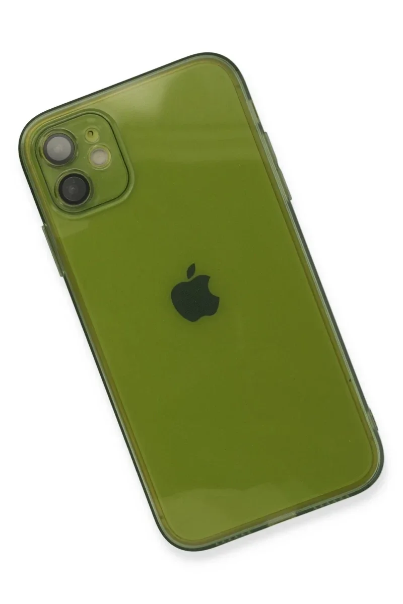 Apple iPhone 12 Kılıf Fly Lens Silikon - Yeşil