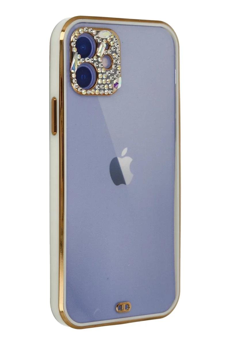 Apple iPhone 12 Kılıf Liva Taşlı Silikon - Beyaz Fiyatı, Yorumları ve Özellikleri