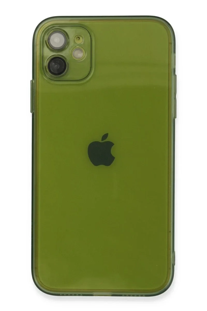 Apple iPhone 12 Kılıf Fly Lens Silikon - Yeşil