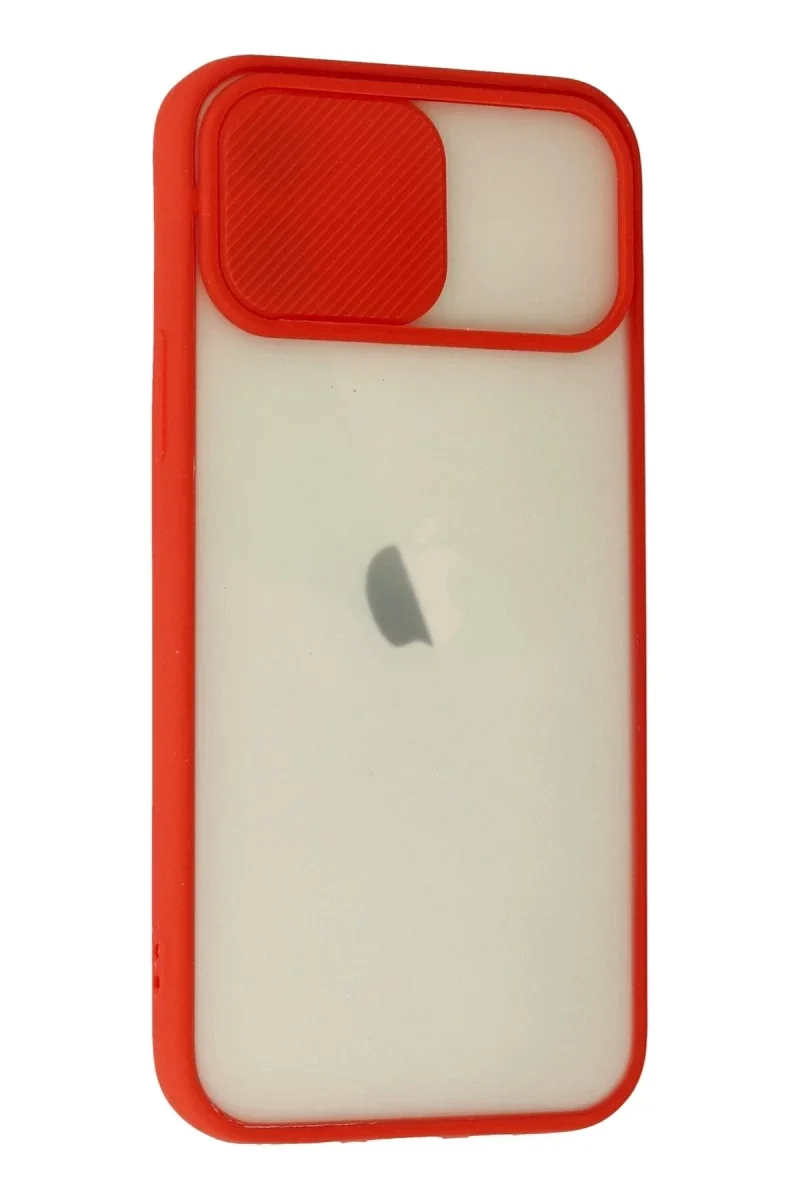 Apple iPhone 12 Kılıf Palm Buzlu Kamera Sürgülü Silikon - Kırmızı Fiyatı, Yorumları ve Özellikleri