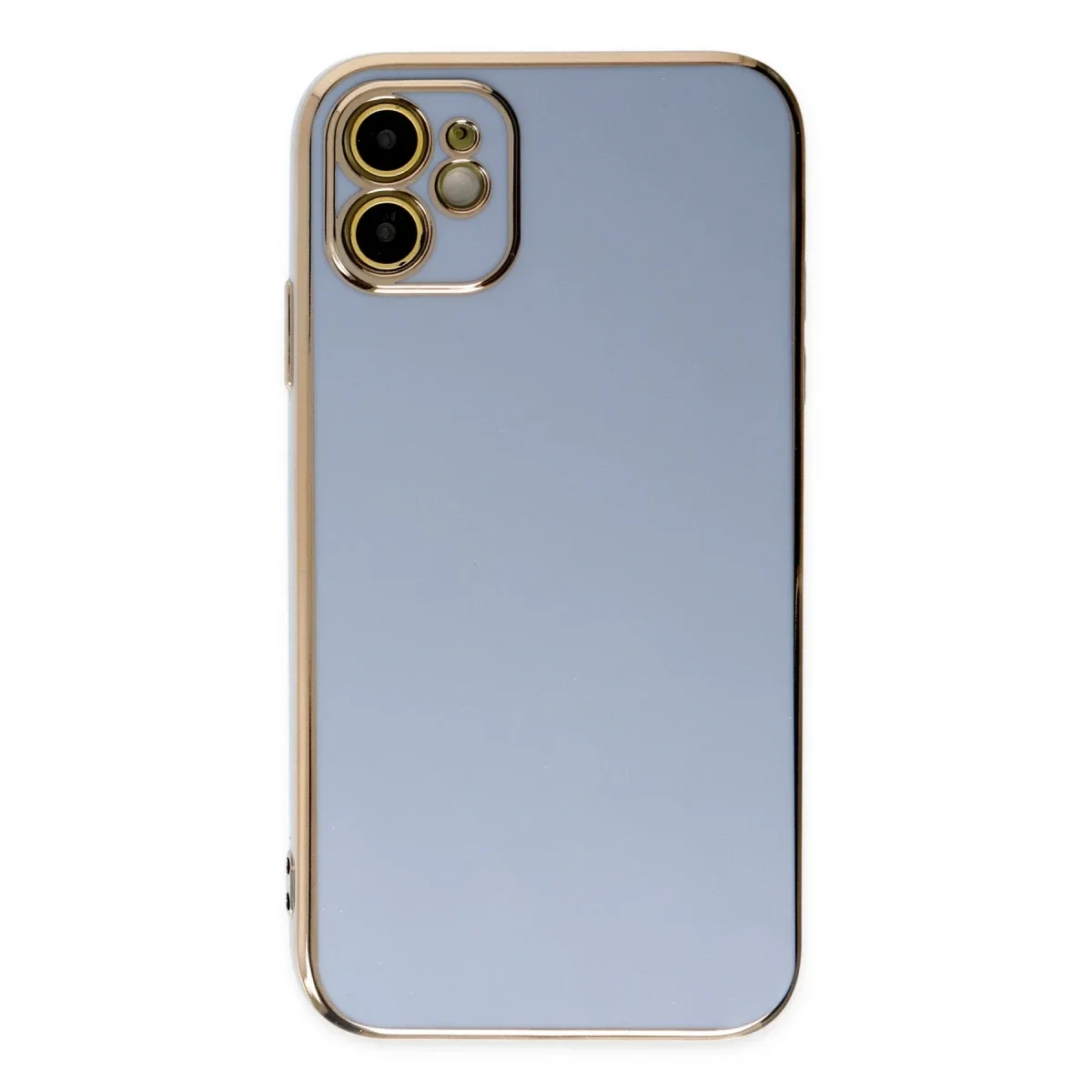 Apple iPhone 12 Kılıf Volet Silikon - Mavi - Görsel 2