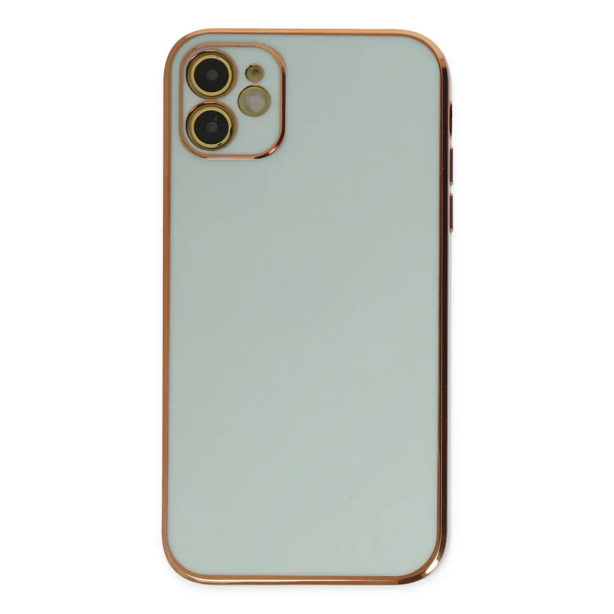 Apple iPhone 12 Kılıf Volet Silikon - Açık Yeşil Apple iPhone 12 Kılıf Volet Silikon - Açık Yeşil - Görsel 2