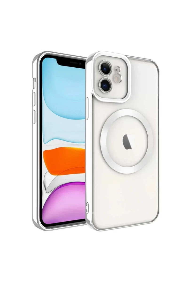 Apple iPhone 12 Kılıf Kross Magneticsafe Kapak - Titan Gri