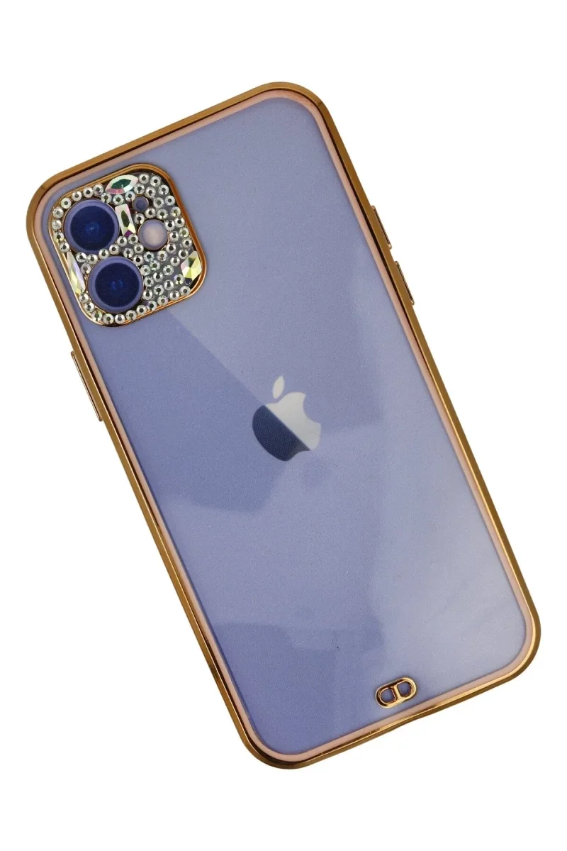 Apple iPhone 12 Kılıf Liva Taşlı Silikon - Pembe Fiyatı, Yorumları ve Özellikleri