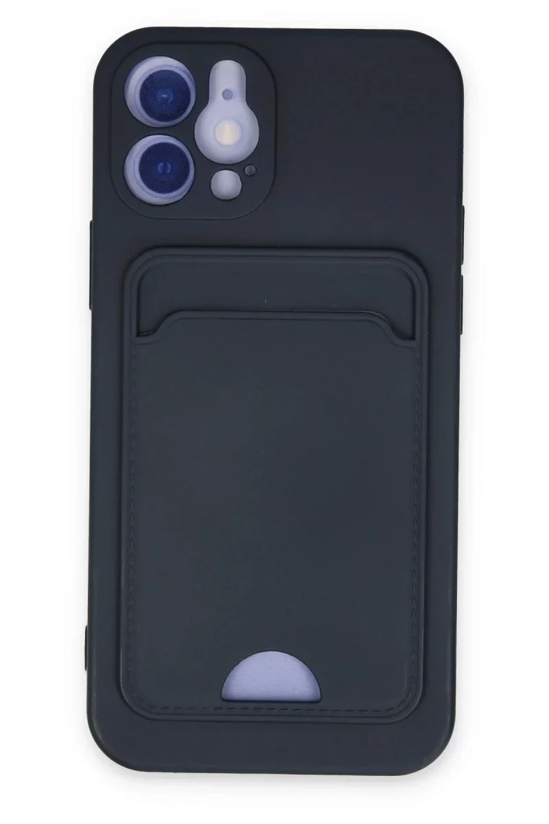 Apple iPhone 12 Kılıf Kelvin Kartvizitli Silikon - Lacivert Apple iPhone 12 Kılıf Kelvin Kartvizitli Silikon - Lacivert