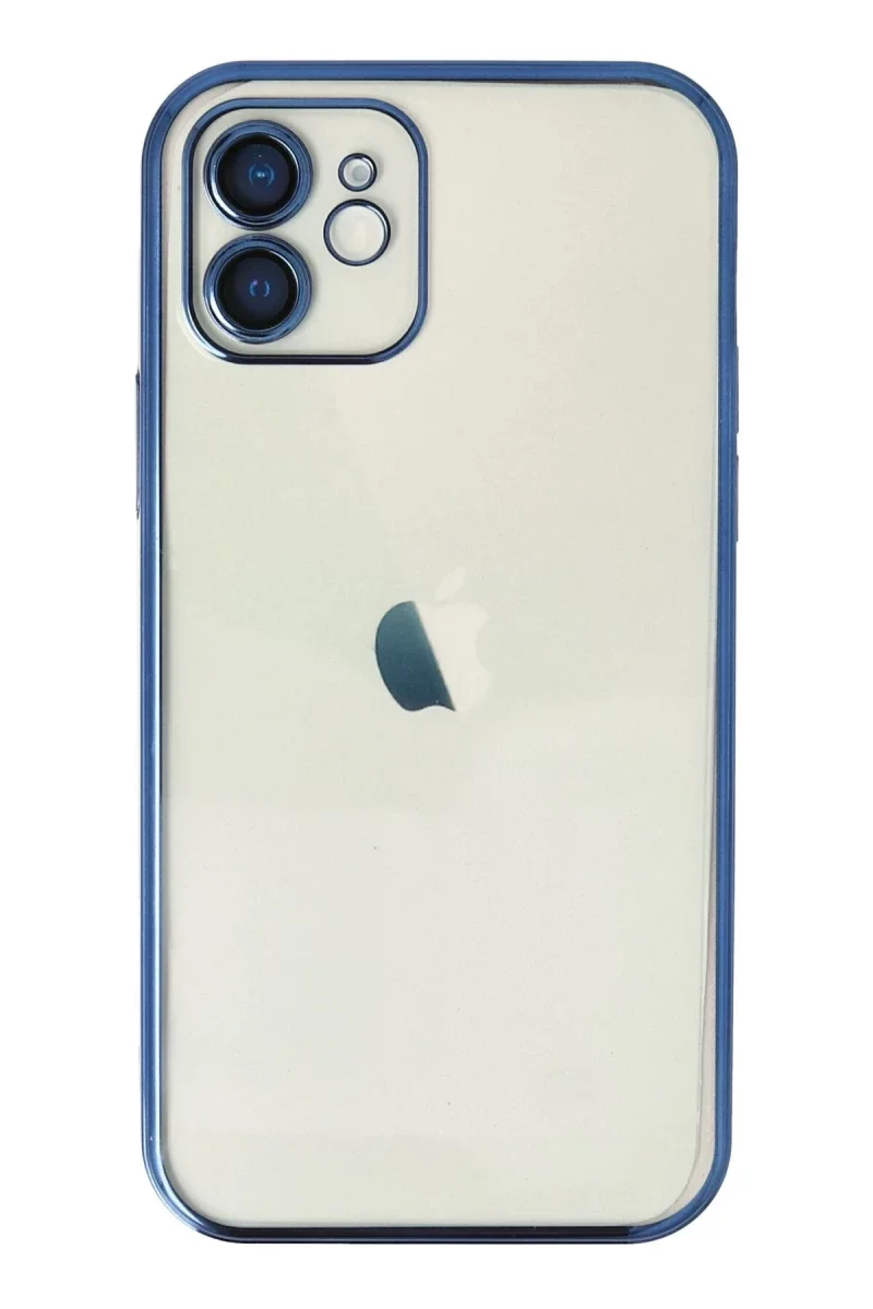 Apple iPhone 12 Kılıf Razer Lensli Silikon - Lacivert