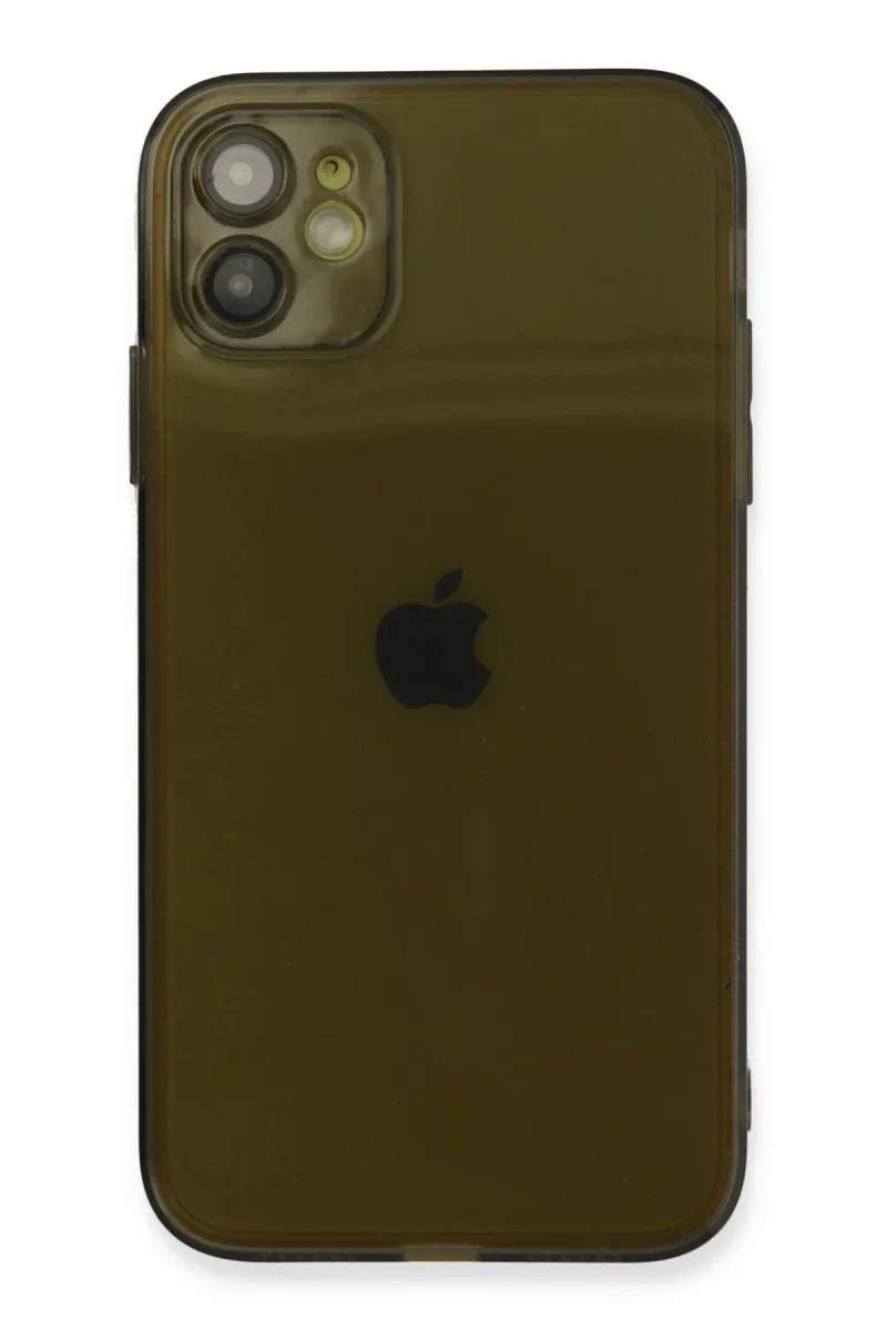 Apple iPhone 12 Kılıf Fly Lens Silikon - Siyah