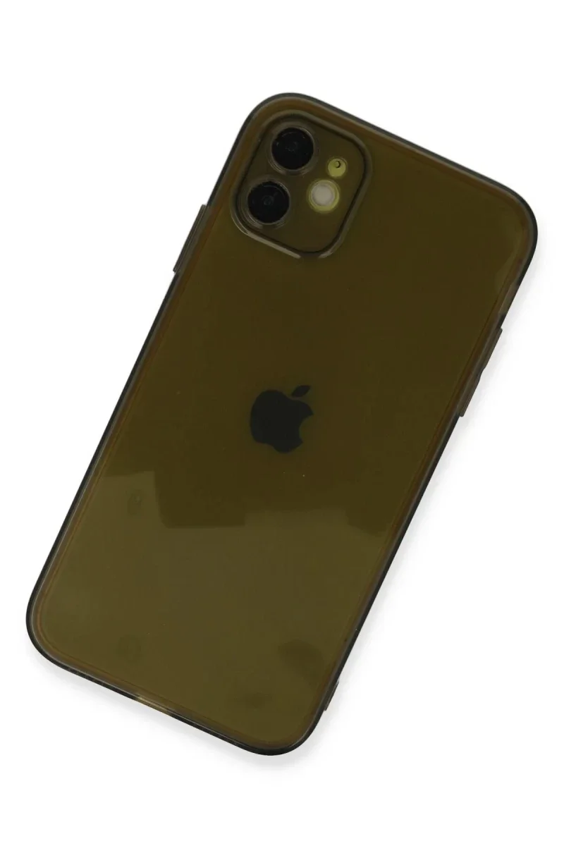 Apple iPhone 12 Kılıf Fly Lens Silikon - Siyah