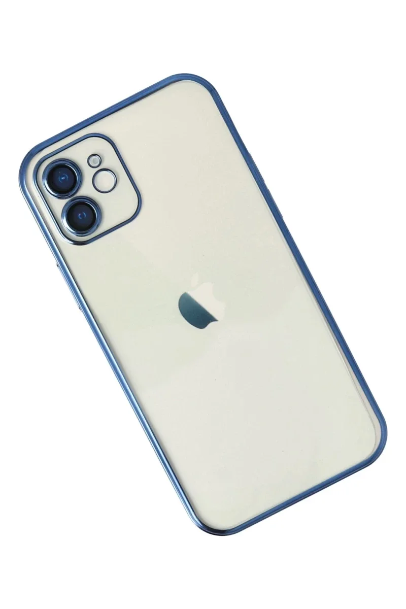 Apple iPhone 12 Kılıf Razer Lensli Silikon - Lacivert