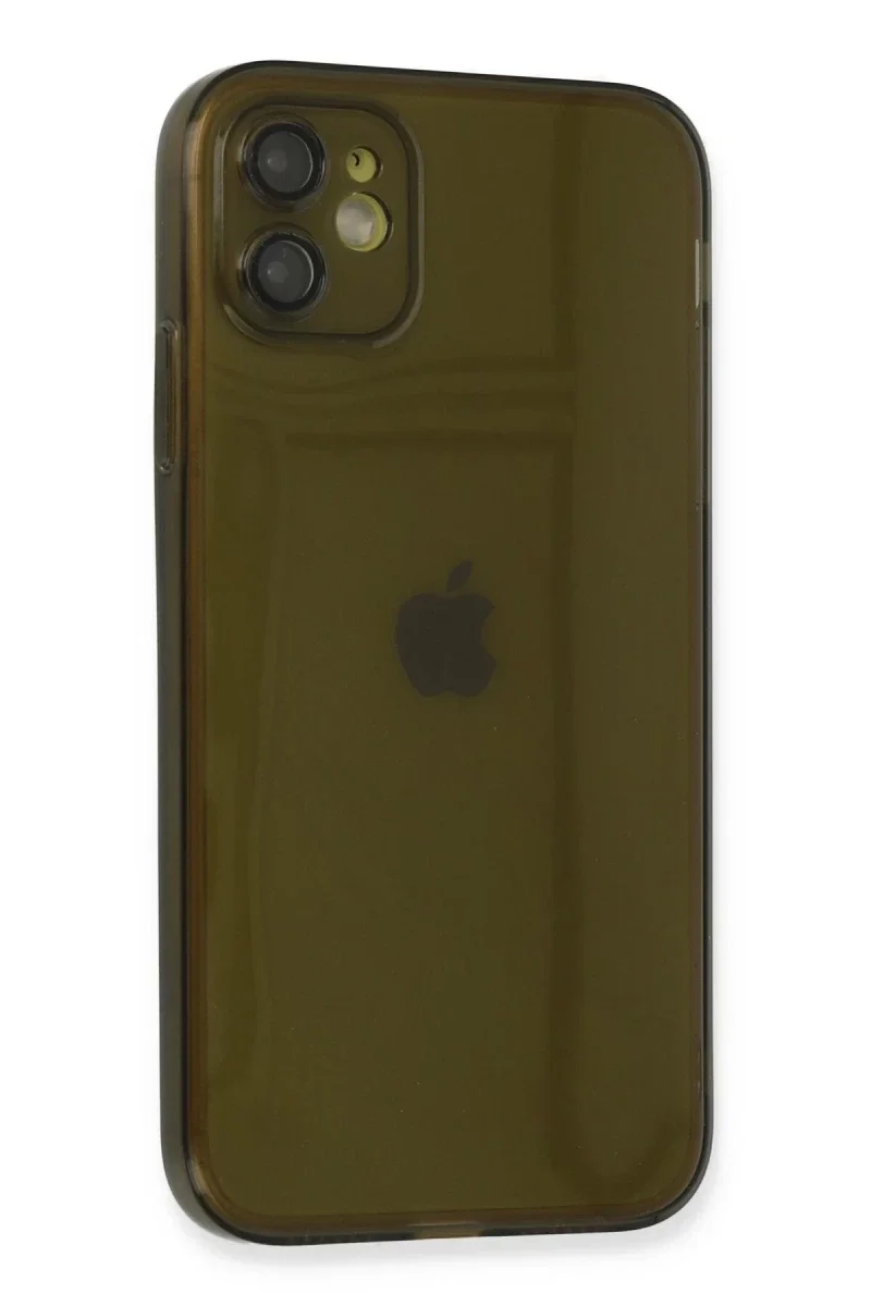 Apple iPhone 12 Kılıf Fly Lens Silikon - Siyah