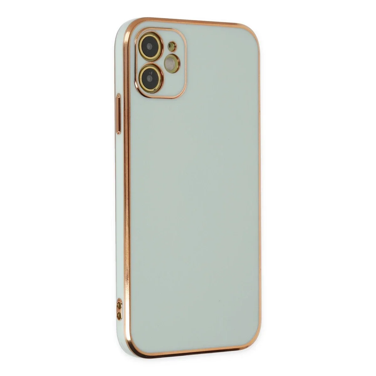 Apple iPhone 12 Kılıf Volet Silikon - Açık Yeşil Apple iPhone 12 Kılıf Volet Silikon - Açık Yeşil