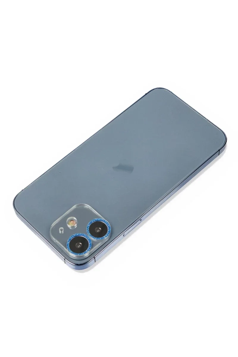 Apple iPhone 12 Mini Shine Kamera Lens Koruma Cam - Mavi Apple iPhone 12 Mini Shine Kamera Lens Koruma Cam - Mavi