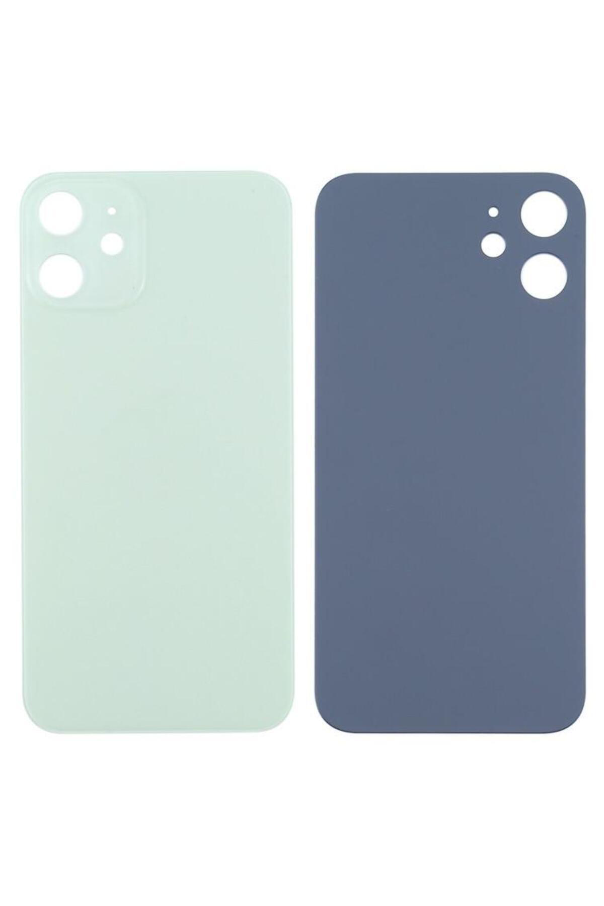 Apple iPhone 12 Mini Uyumlu Logolu Arka Pil Batarya Kapağı - LENS