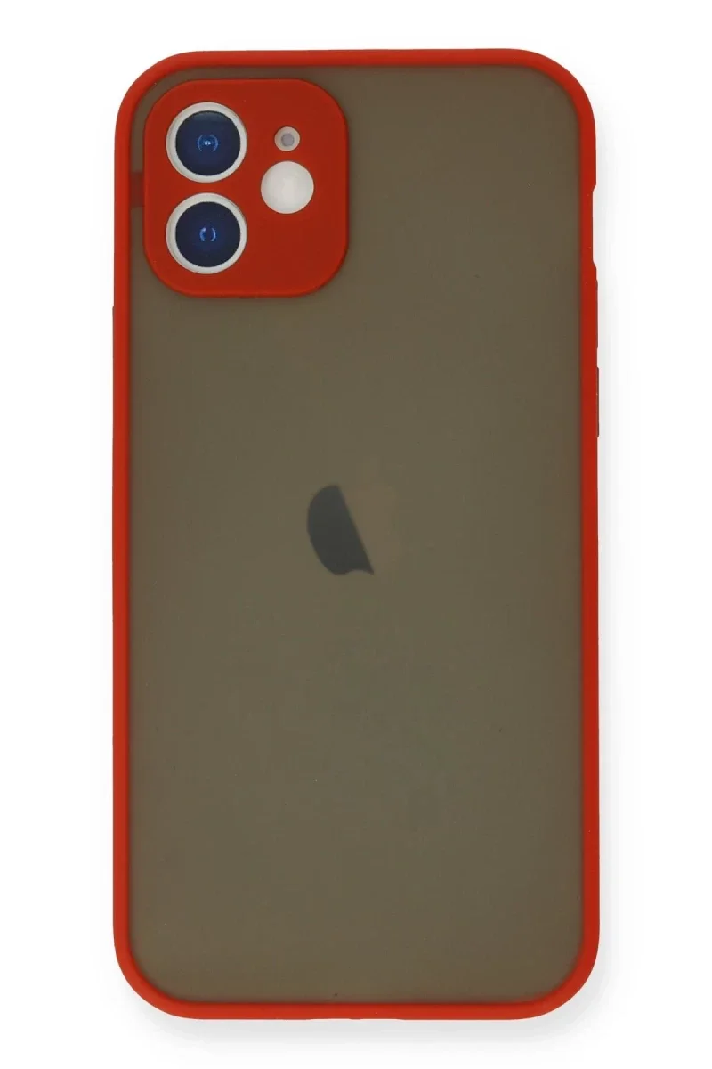 Apple iPhone 12 Mini Kılıf Montreal Silikon Kapak - Kırmızı Fiyatı, Yorumları ve Özellikleri
