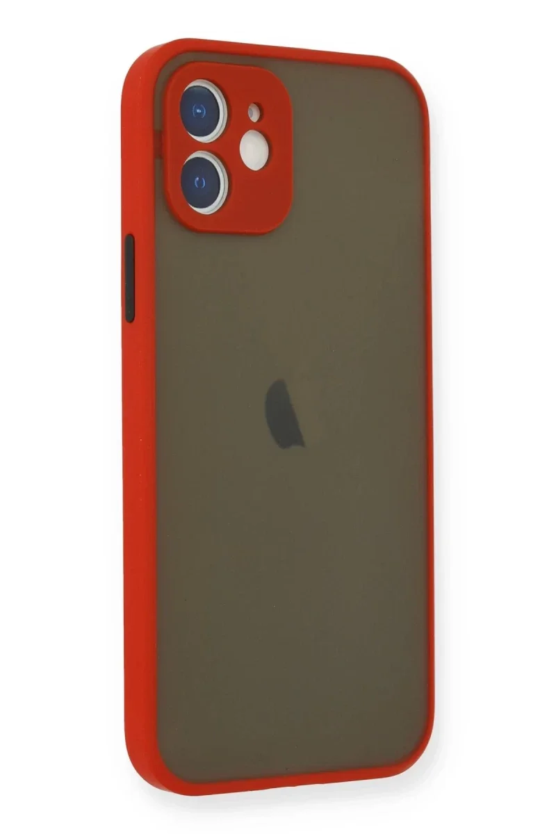 Apple iPhone 12 Mini Kılıf Montreal Silikon Kapak - Kırmızı Fiyatı, Yorumları ve Özellikleri