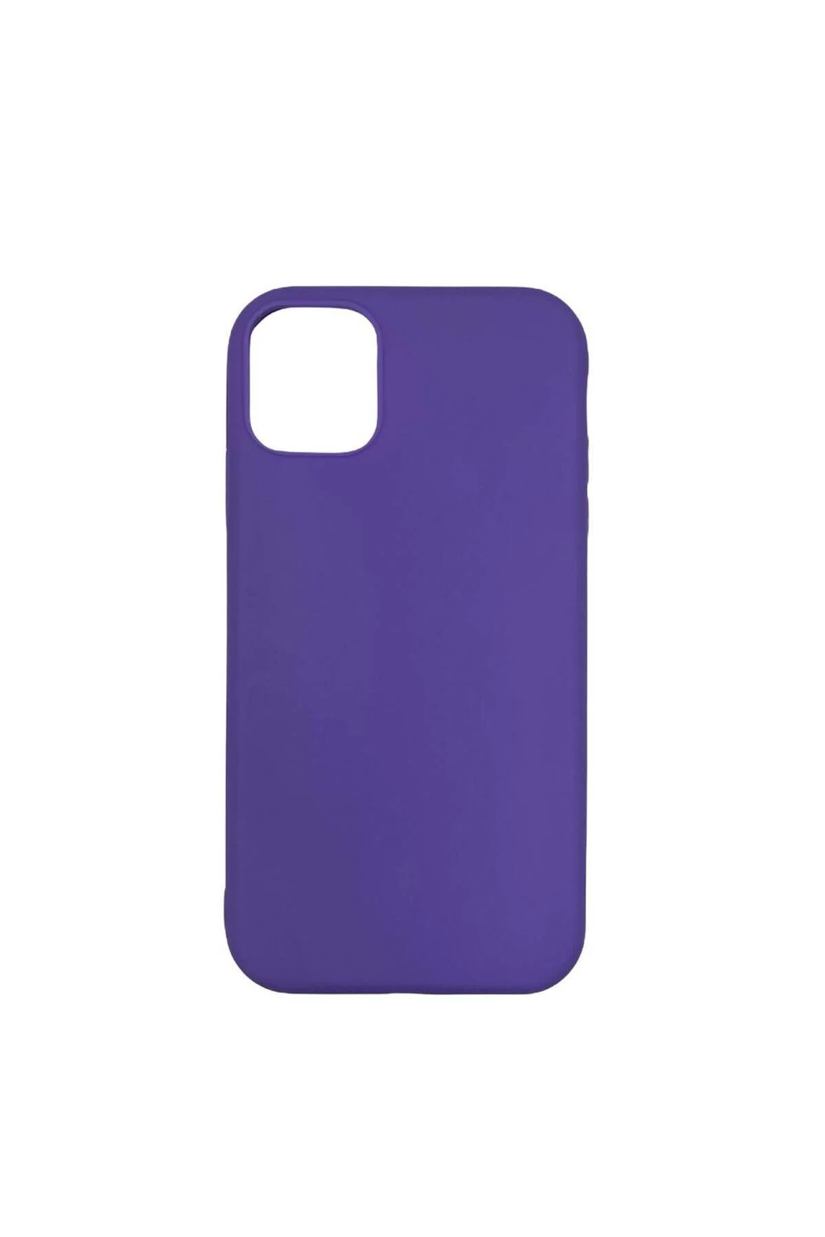 Apple iPhone 12 Mini 5.4'' İnce Mat Silikon Kılıf Mor