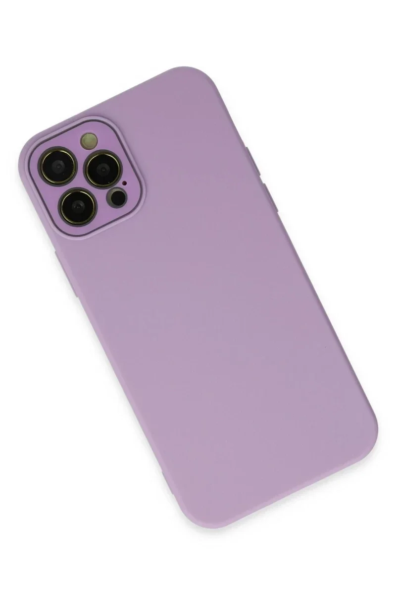 Apple iPhone 12 Pro Kılıf Lansman Glass Kapak - Lila Apple iPhone 12 Pro Kılıf Lansman Glass Kapak - Lila