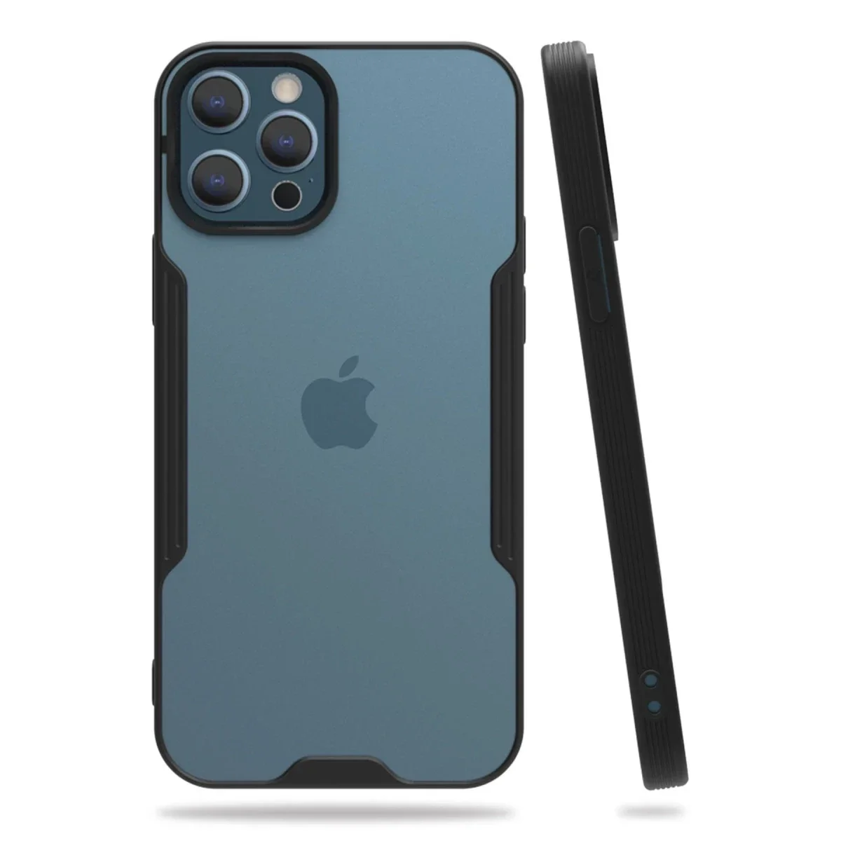 Apple iPhone 12 Pro Max Kılıf Platin Silikon - Siyah Apple iPhone 12 Pro Max Kılıf Platin Silikon - Siyah