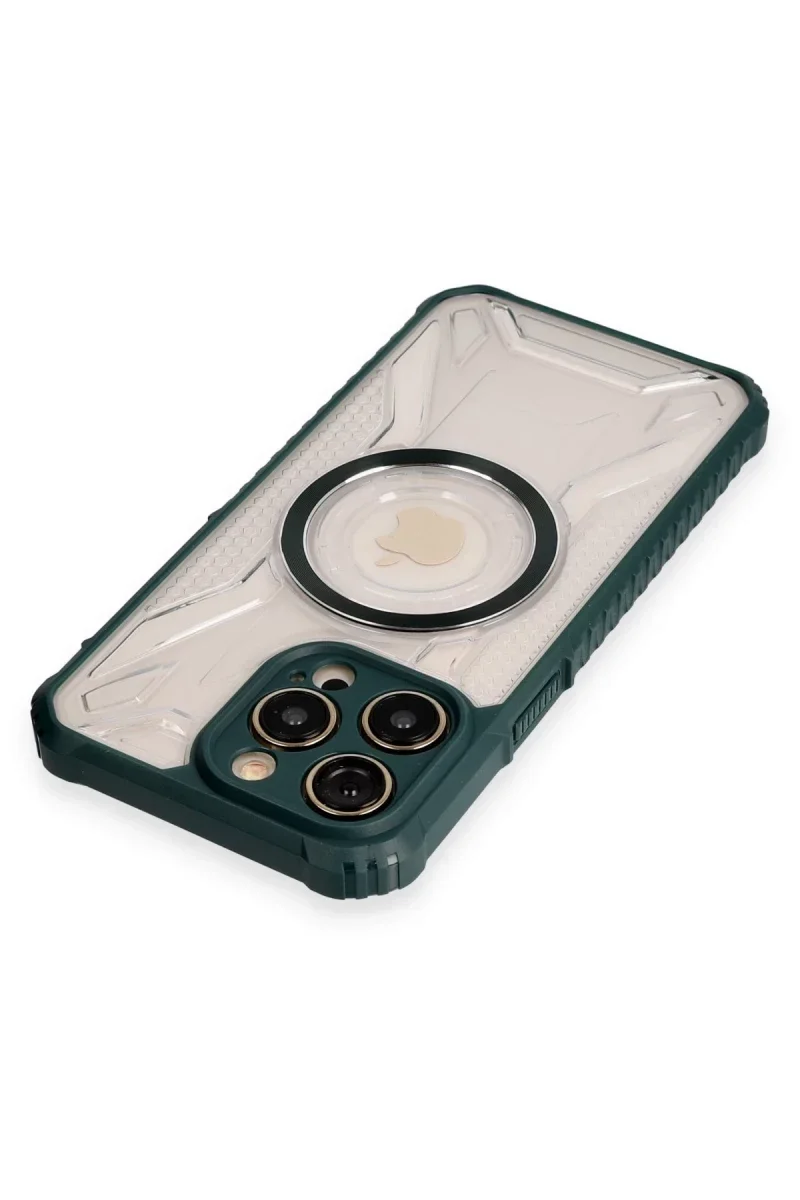 Apple iPhone 12 Pro Max Kılıf Prag Magneticsafe Kapak - Koyu Yeşil Apple iPhone 12 Pro Max Kılıf Prag Magneticsafe Kapak - Koyu Yeşil