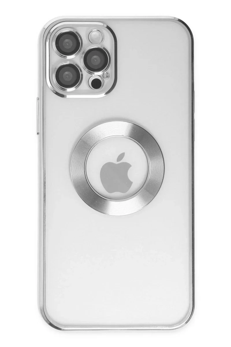 Apple iPhone 12 Pro Kılıf Slot Silikon - Gümüş