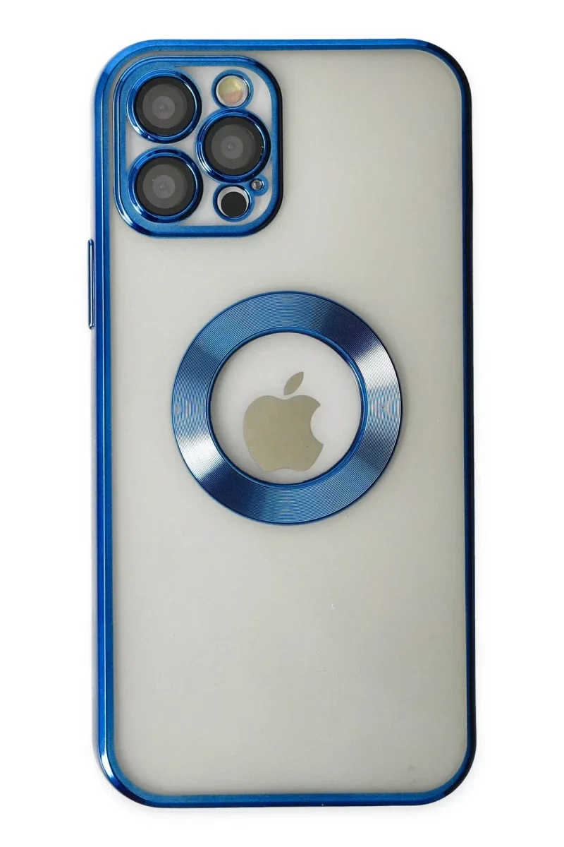 Apple iPhone 12 Pro Kılıf Slot Silikon - Mavi