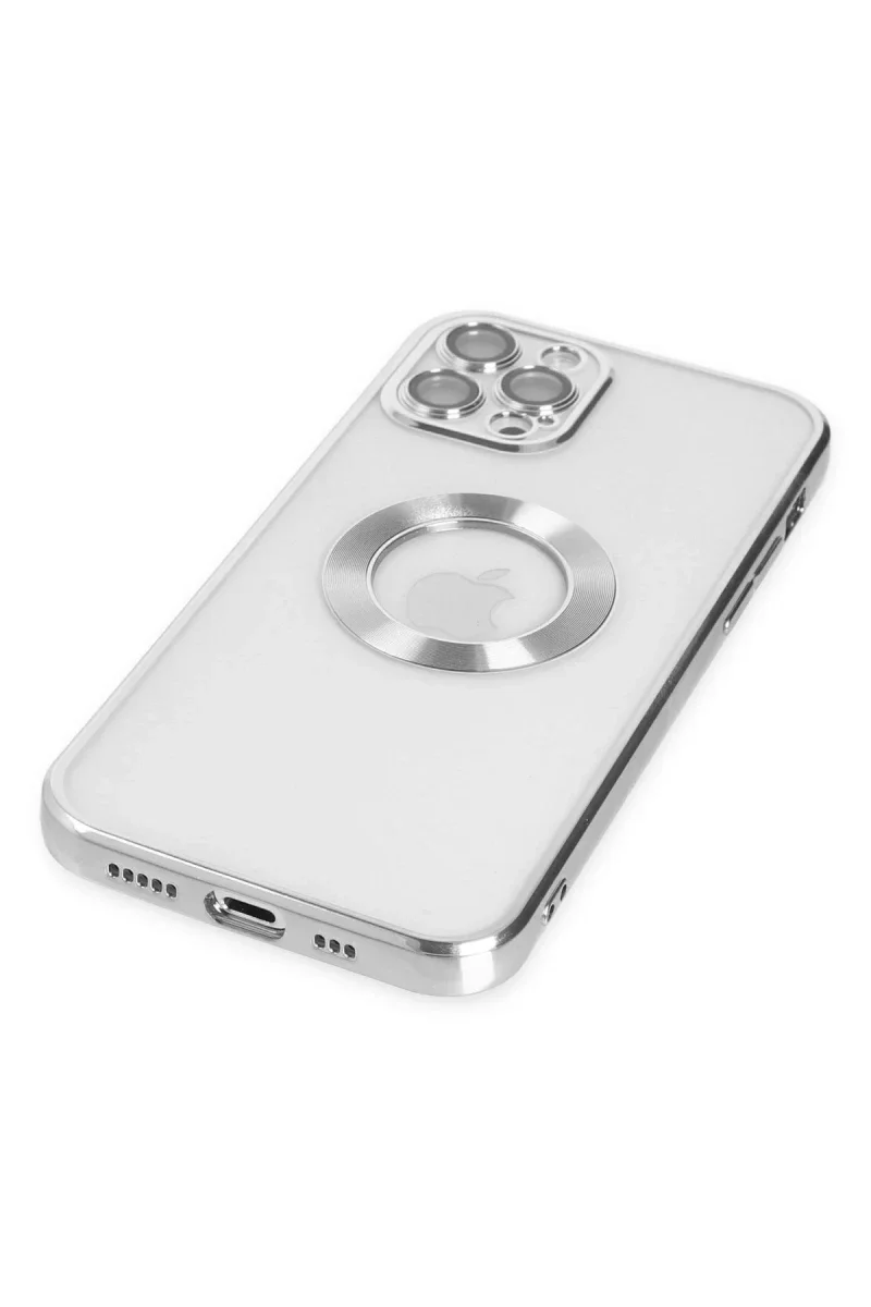 Apple iPhone 12 Pro Kılıf Slot Silikon - Gümüş