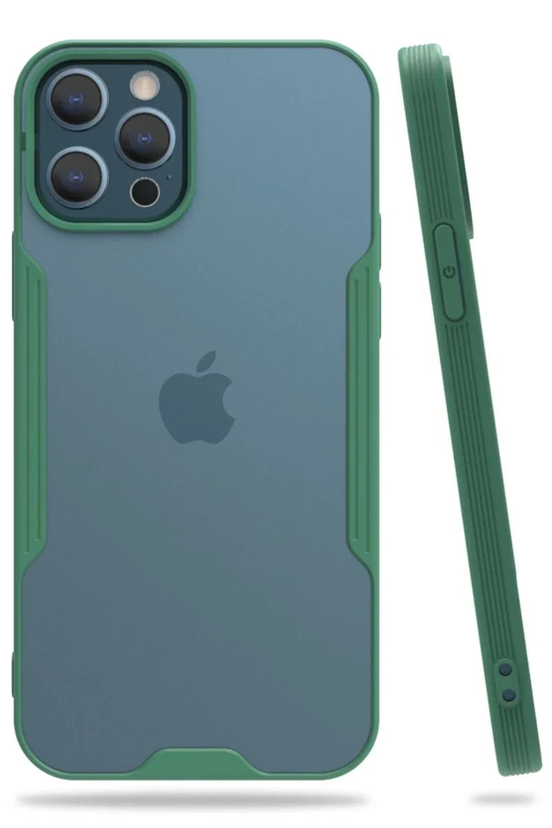 Apple iPhone 12 Pro Max Kılıf Platin Silikon - Yeşil Apple iPhone 12 Pro Max Kılıf Platin Silikon - Yeşil