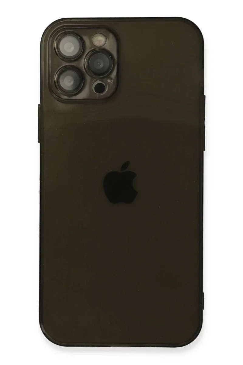 Apple iPhone 12 Pro Max Kılıf Fly Lens Silikon - Siyah