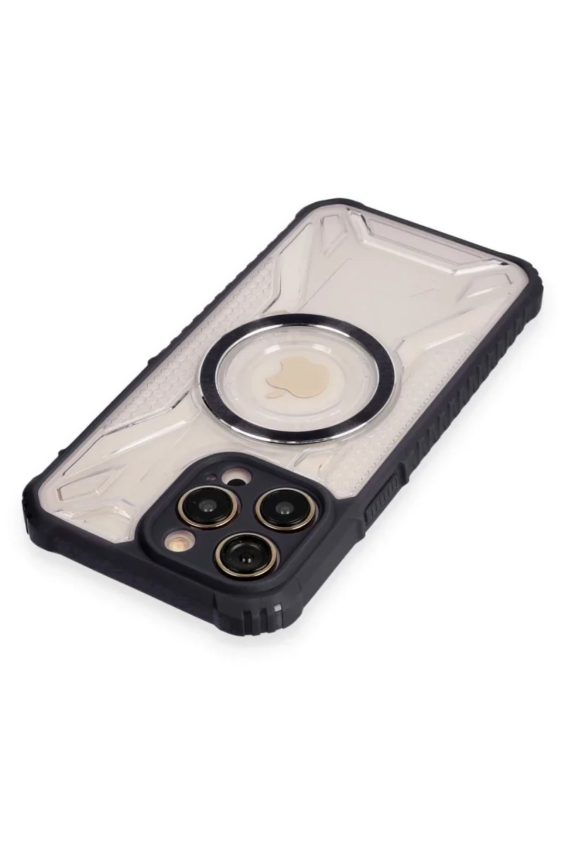 Apple iPhone 12 Pro Kılıf Prag Magneticsafe Kapak - Siyah Apple iPhone 12 Pro Kılıf Prag Magneticsafe Kapak - Siyah