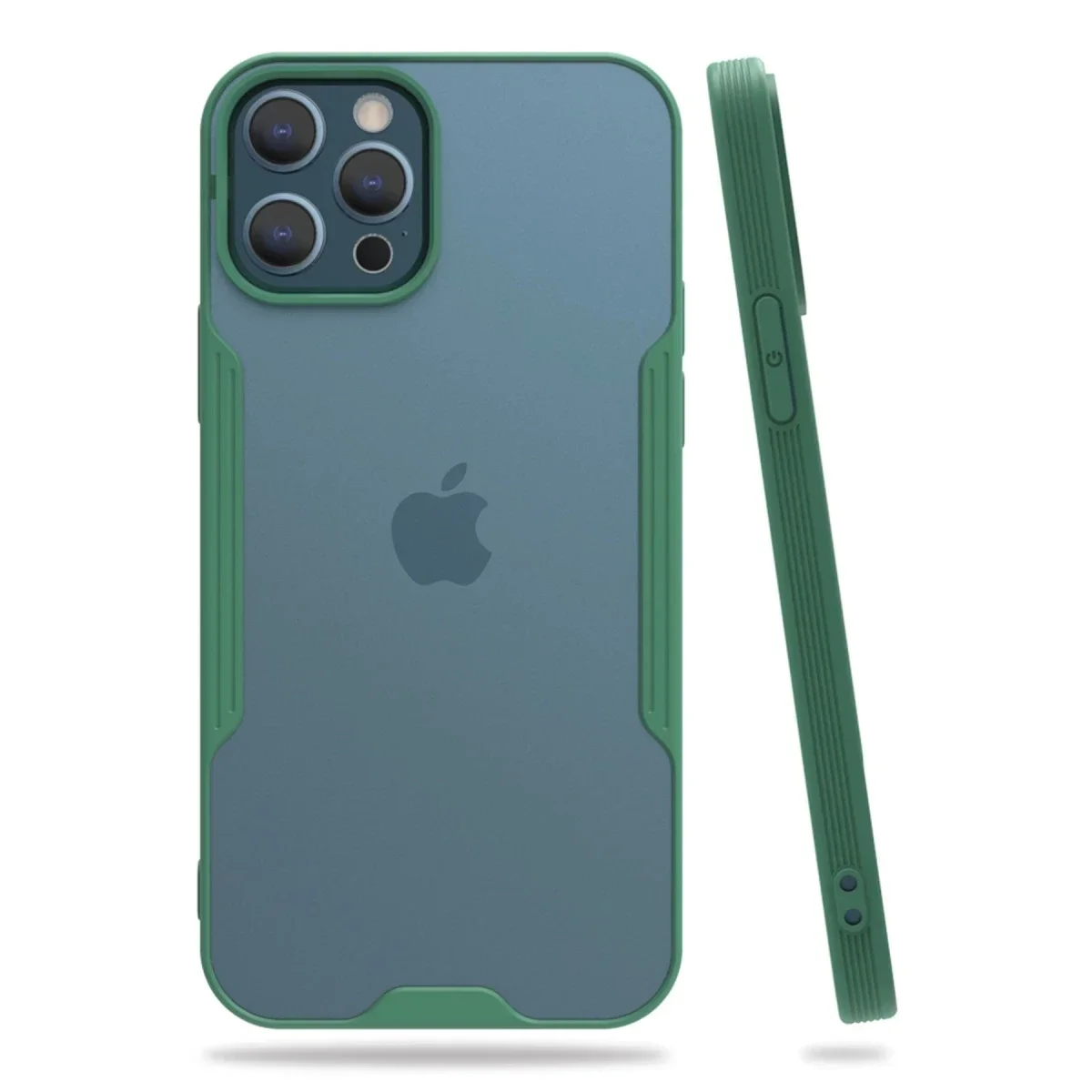 Apple iPhone 12 Pro Max Kılıf Platin Silikon - Yeşil Apple iPhone 12 Pro Max Kılıf Platin Silikon - Yeşil