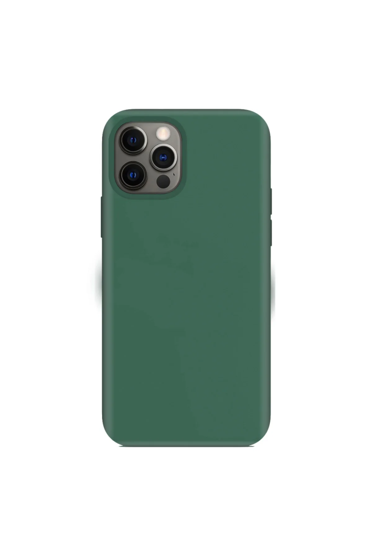 Apple iPhone 12 Pro 6.1'' İnce Mat Silikon Kılıf Haki