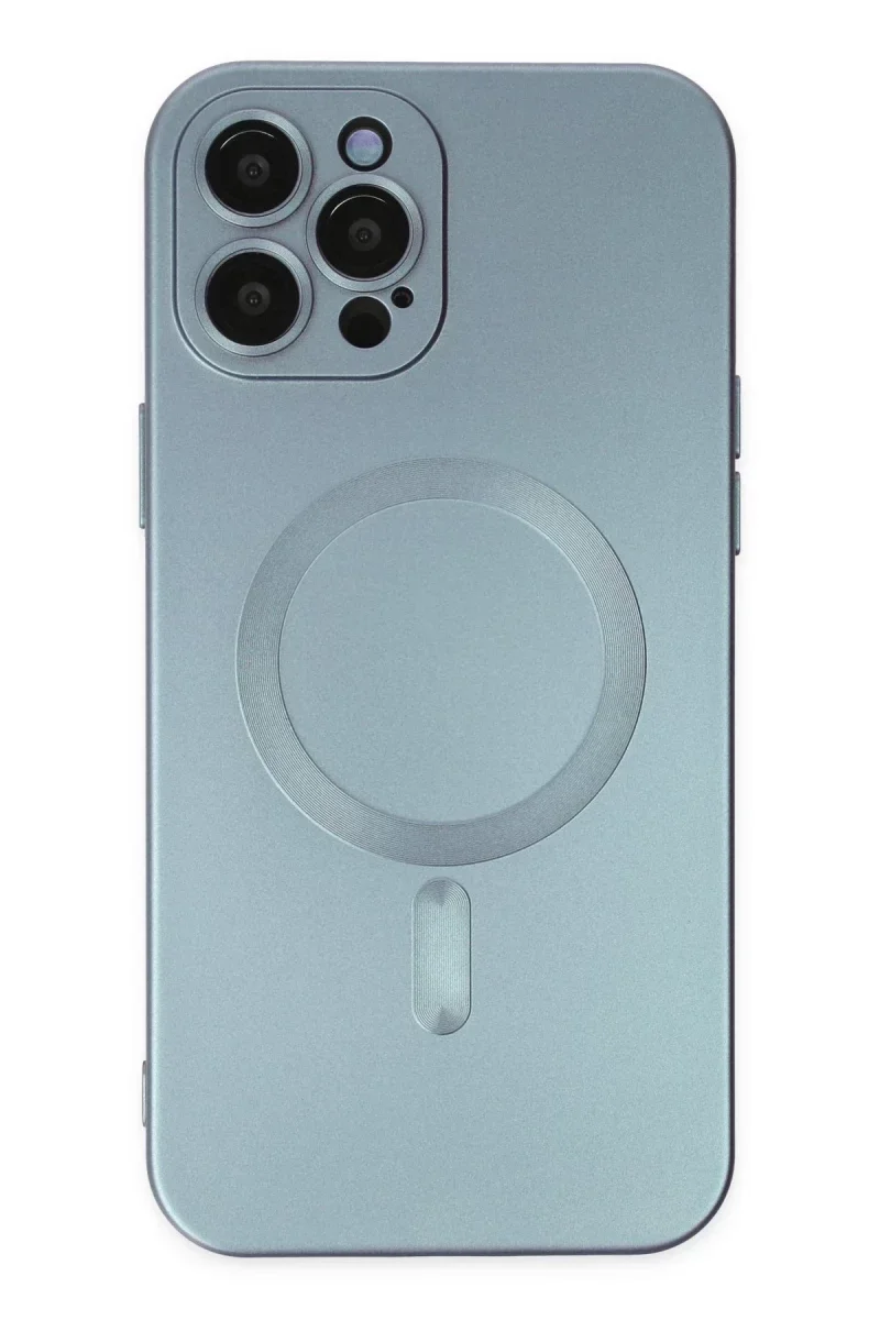 Apple iPhone 12 Pro Max Kılıf Moshi Lens Magneticsafe Silikon - Sierra Blue Apple iPhone 12 Pro Max Kılıf Moshi Lens Magneticsafe Silikon - Sierra Blue