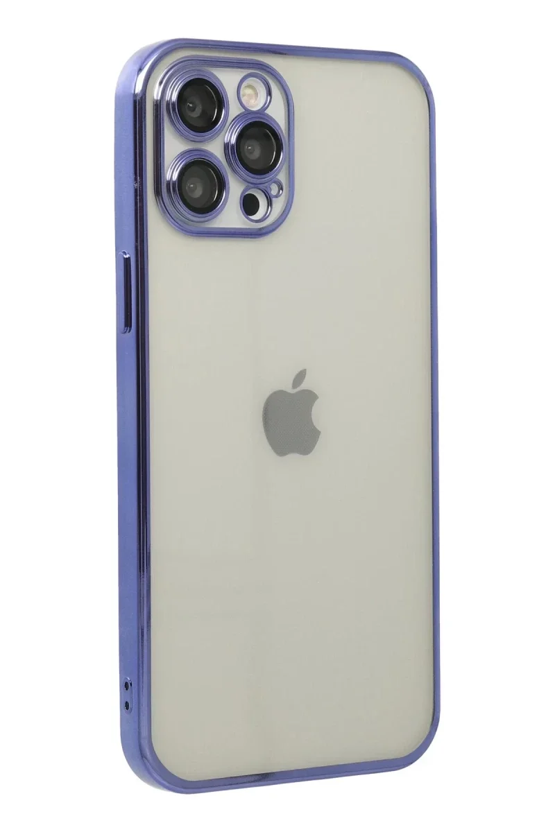 Apple iPhone 12 Pro Kılıf Razer Lensli Silikon - Mor Apple iPhone 12 Pro Kılıf Razer Lensli Silikon - Mor
