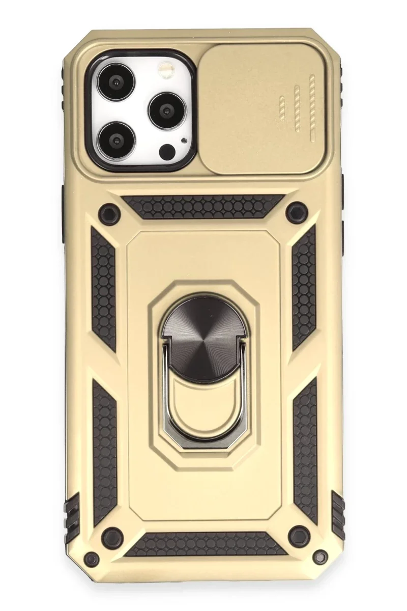 Apple iPhone 12 Pro Max Kılıf Pars Lens Yüzüklü Silikon - Gold Fiyatı, Yorumları ve Özellikleri