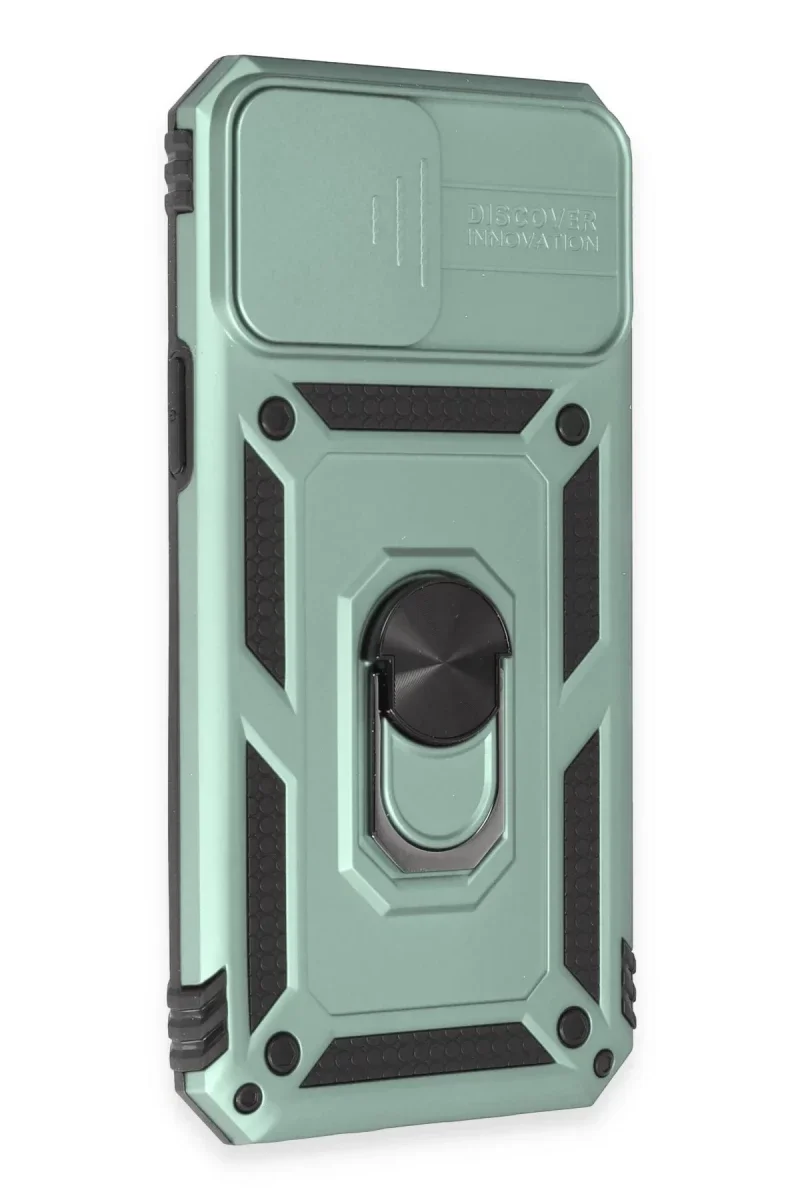 Apple iPhone 12 Pro Max Kılıf Pars Lens Yüzüklü Silikon - Yeşil Apple iPhone 12 Pro Max Kılıf Pars Lens Yüzüklü Silikon - Yeşil