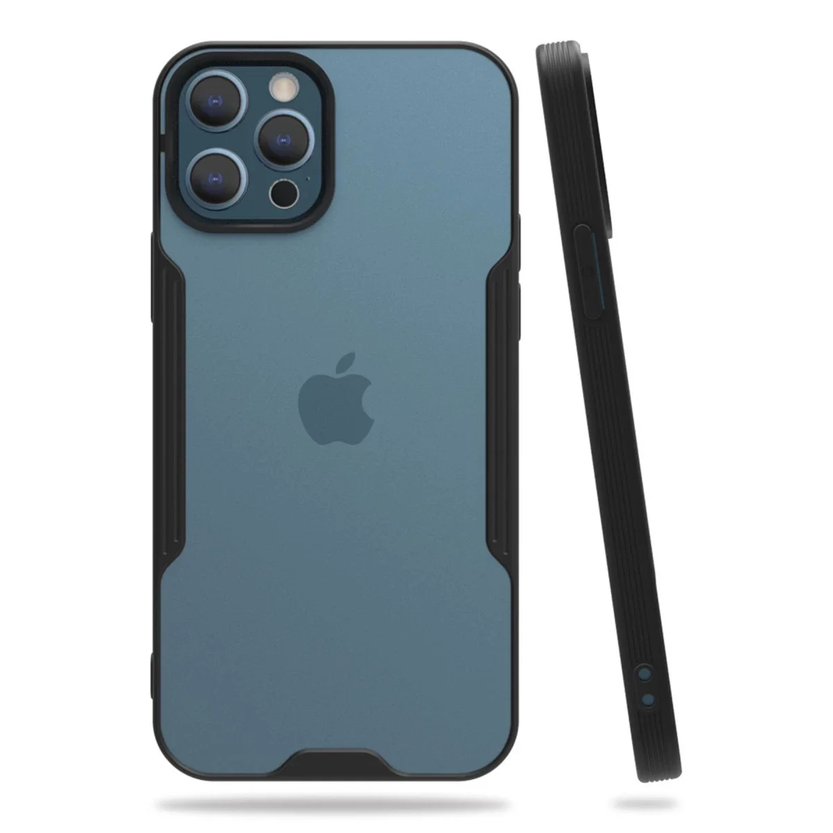 Apple iPhone 12 Pro Max Kılıf Platin Silikon - Siyah Apple iPhone 12 Pro Max Kılıf Platin Silikon - Siyah