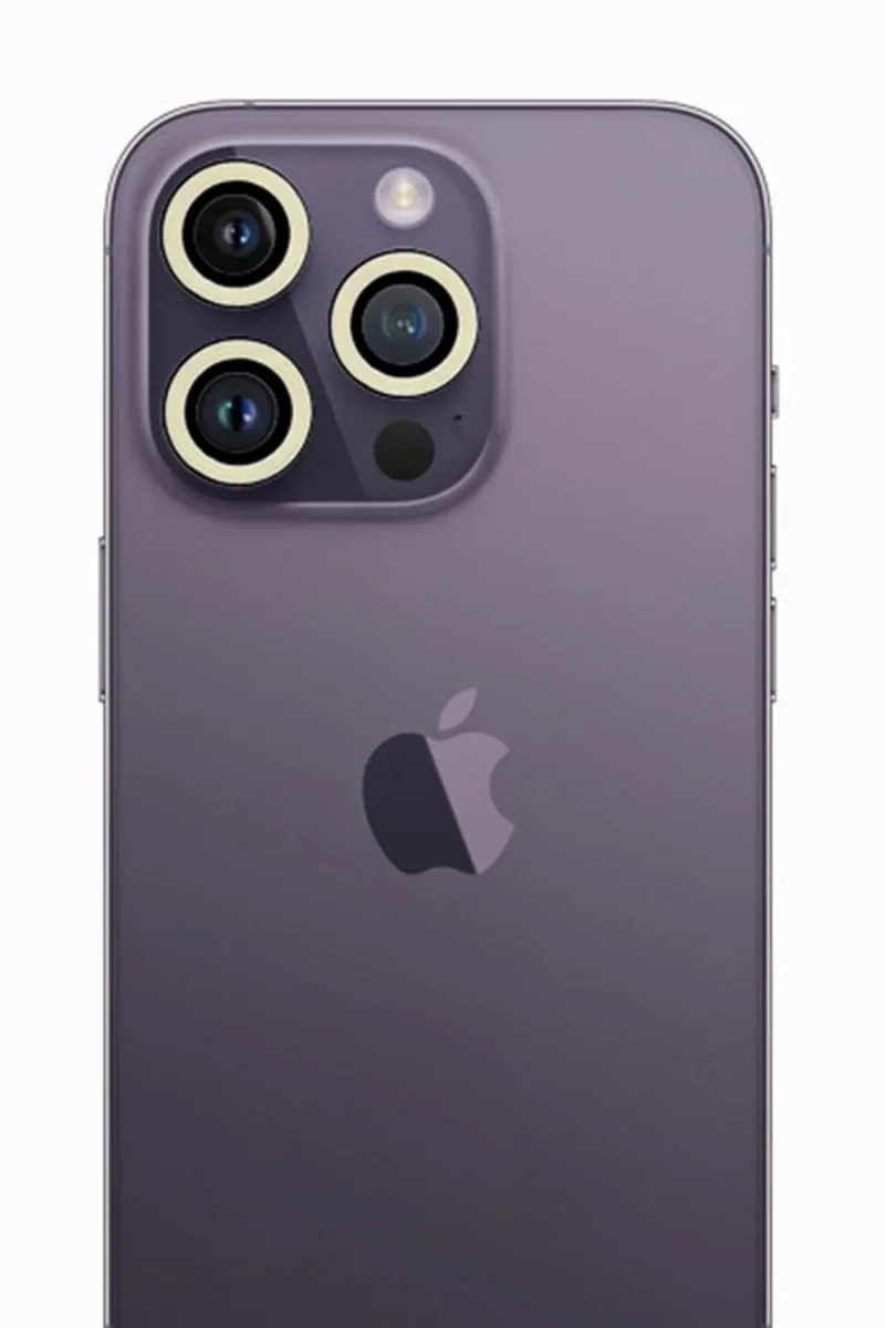 Apple iPhone 12 Pro Max Neon Fosforlu Kamera Lens - Beyaz Apple iPhone 12 Pro Max Neon Fosforlu Kamera Lens - Beyaz